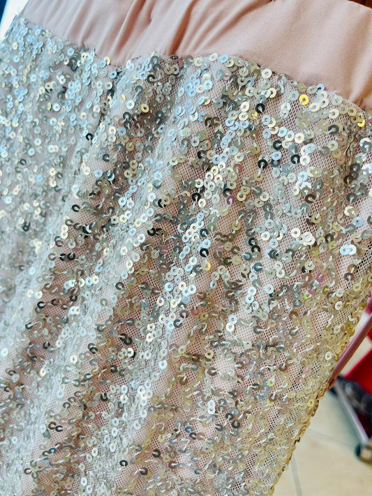 Silver Sequin Set