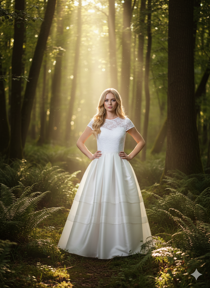Ivory brilliant dress