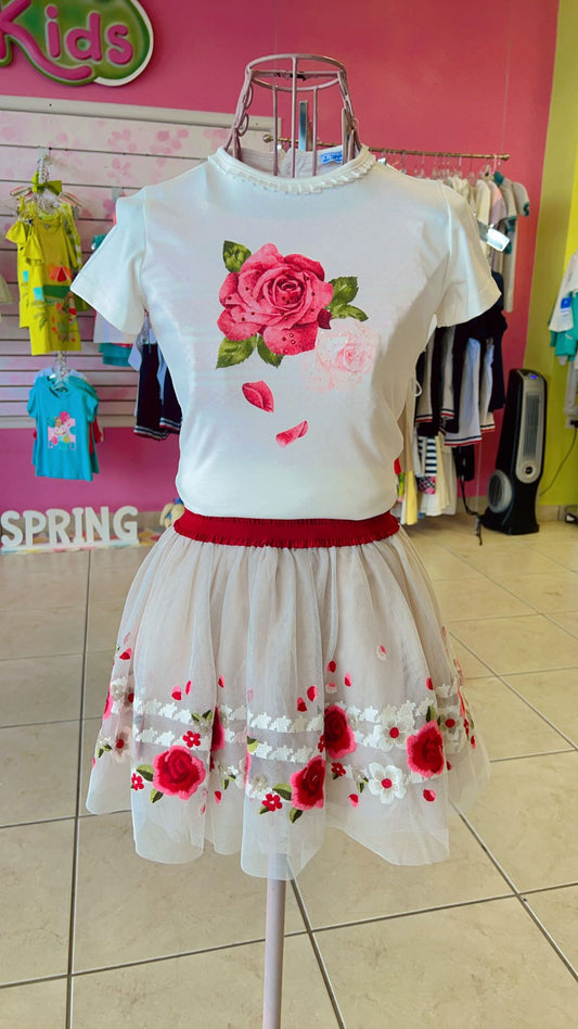 Red and Pink Roses Sweater