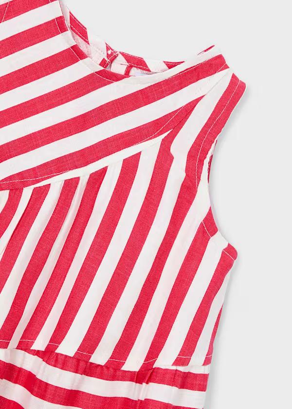 Red and White Dress