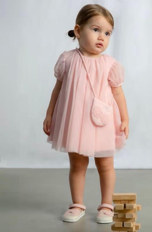 Pink Dress & baby bag