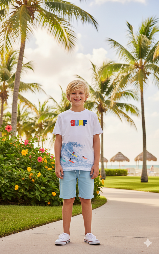 Boy Surfing set