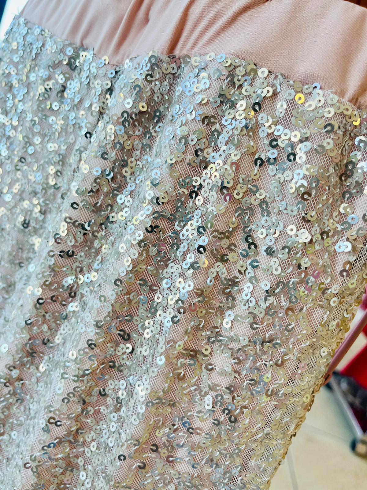 Silver Sequin Set