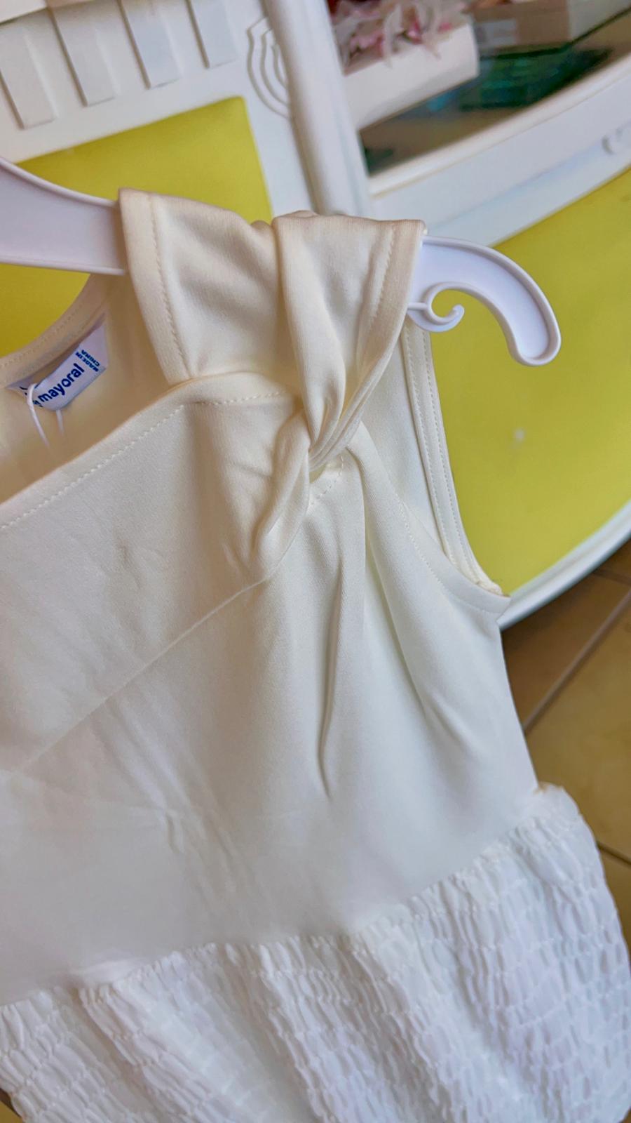 Mayoral white dress #6974