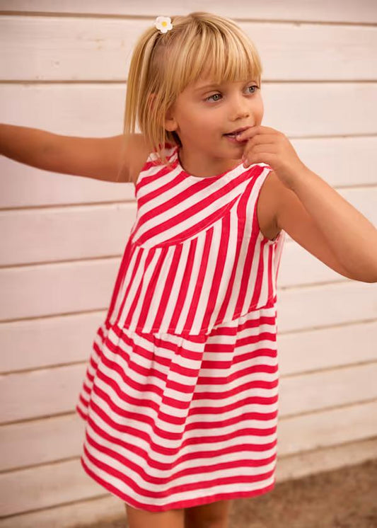 Red and White Dress